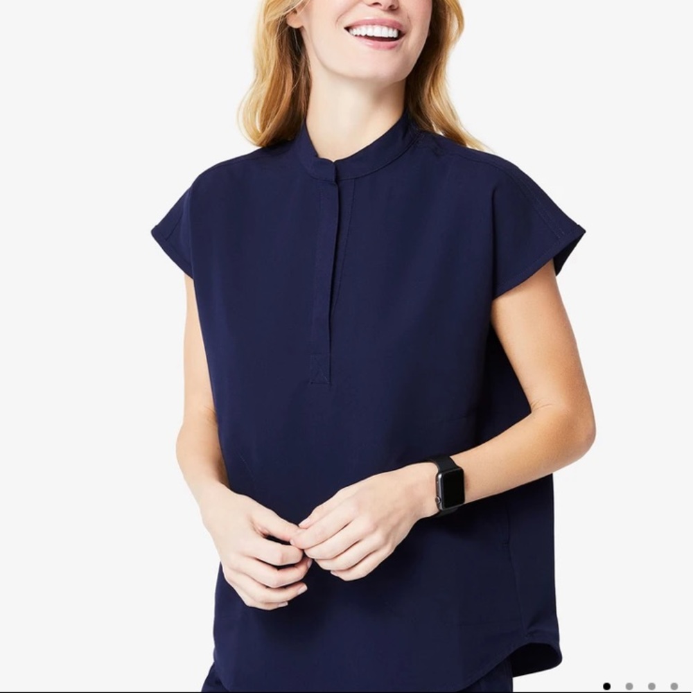 Figs Navy Blue Rafaela top. Excellent condition